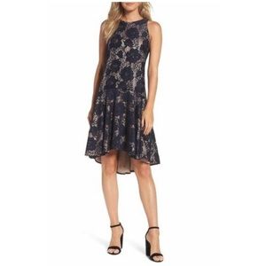 Eliza J blue dropped waist cocktail dress